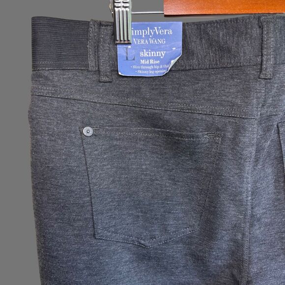 Simply Vera Vera Wang Skinny Mid Rise Trousers NWT - Picture 4 of 7
